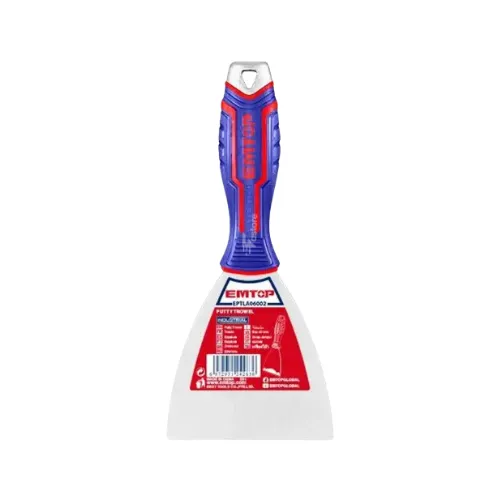Couteau à mastic EMTOP 100mm (Aluminium) EPTLA10002, outil de finition large pour application de mastic et réparations, disponible sur Fastore Madagascar