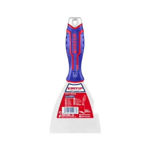 Couteau à mastic EMTOP 80mm (Aluminium) EPTLA08002, outil léger et durable pour application et finition de mastic, disponible sur Fastore Madagascar