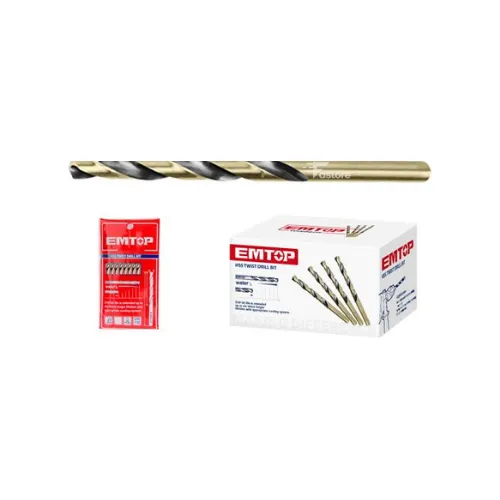 Jeu de forets SDS 5pcs EMTOP ECDB13051, set de forets haute performance pour perçage dans béton et autres matériaux durs, compatible avec outils SDS, disponible sur Fastore Madagascar