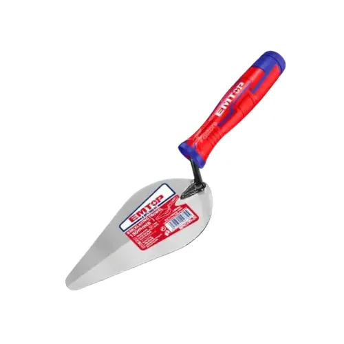 Truelle de maçonnerie EMTOP 6" EBTL06001, outil robuste pour travaux de maçonnerie, pose de ciment et enduits, disponible sur Fastore Madagascar