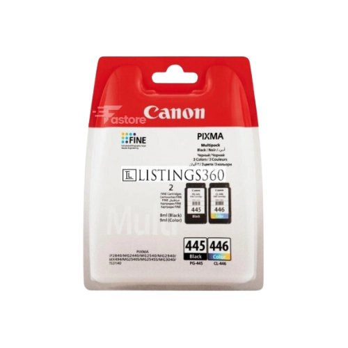 Cartouche d'encre Canon Pixma 445446, encre noire et couleur pour imprimantes Canon Pixma.