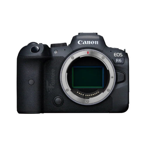 Canon EOS R6 boîtier nu, appareil photo hybride plein format 20,1 MP avec vidéo 4K et autofocus rapide pour professionnels.