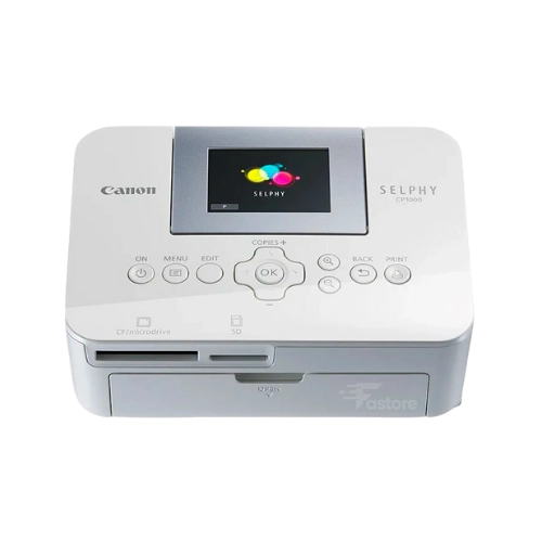 Canon SELPHY CP1000 imprimante photo compacte et portable, impression photo de haute qualité à la maison ou en déplacement.