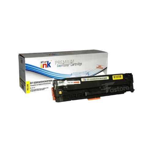 Cartouche toner STARINK CC532A jaune pour imprimantes, impression de haute qualité avec des couleurs vives et éclatantes – Fastore Madagascar