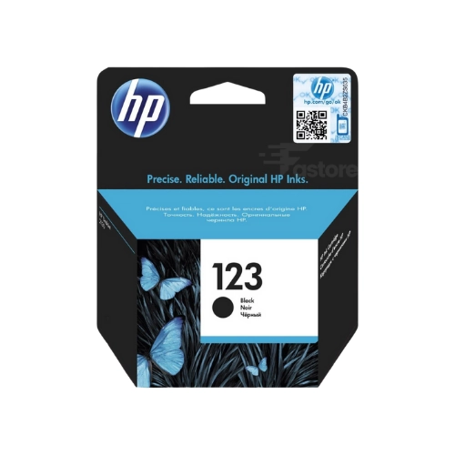 Cartouche d'encre noire HP 123 pour imprimantes HP, impression de qualité supérieure avec texte net et durable – Fastore Madagascar