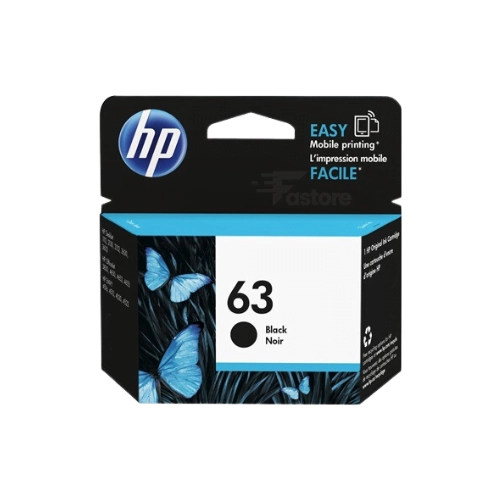 Cartouche d'encre noire HP 63 pour imprimantes HP, impression de haute qualité avec des résultats nets et clairs – Fastore Madagascar