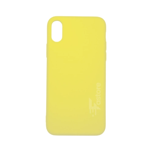 Coque jaune pour iPhone X - XS, protection vibrante et durable.
