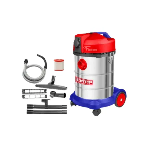 Aspirateur filaire multifonction EMTOP EVCR1401, efficace et polyvalent pour un nettoyage rapide et facile.