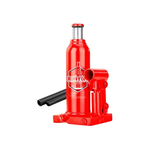 Cric bouteille hydraulique EMTOP 2T EHJK1021, outil de levage pour voitures et petits véhicules, idéal pour les réparations et entretiens à Madagascar – Fastore.