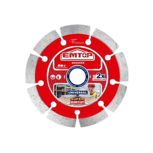 Disque diamant ultrafin EMTOP 115mm EDDC011151, lame de haute précision pour des découpes nettes sur matériaux durs.