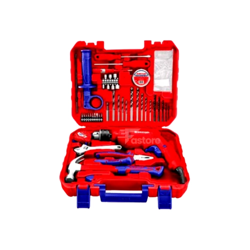 Ensemble d'outils EMTOP 122 pièces EEDK12201 – Coffret complet d'outils de bricolage pour tous travaux disponibles sur Fastore Madagascar