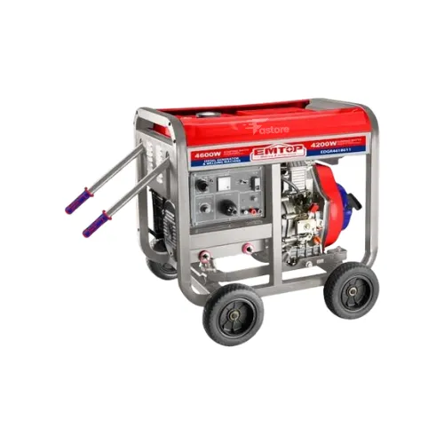 Générateur et appareil de soudage diesel EMTOP 180A, solution tout-en-un pour travaux intensifs.