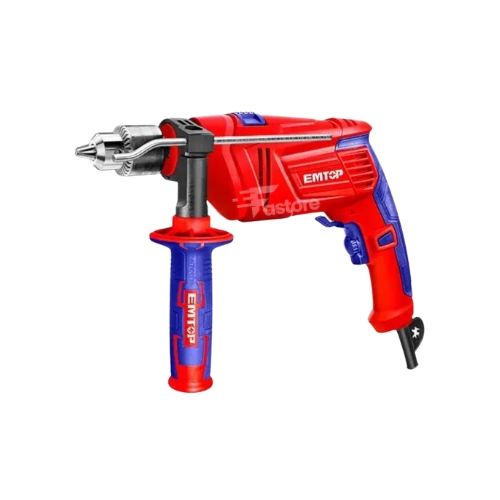Perceuse à percussion EMTOP 680W EMDL0851 – Outil de perçage puissant pour béton, bois et métal disponible sur Fastore Madagascar