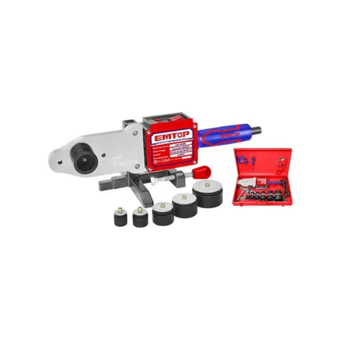 Soudeur à tube PVC 800W EMTOP, outil performant pour souder tuyaux PVC, idéal pour les travaux de plomberie et d'installation à Madagascar – Haute qualité et efficacité.