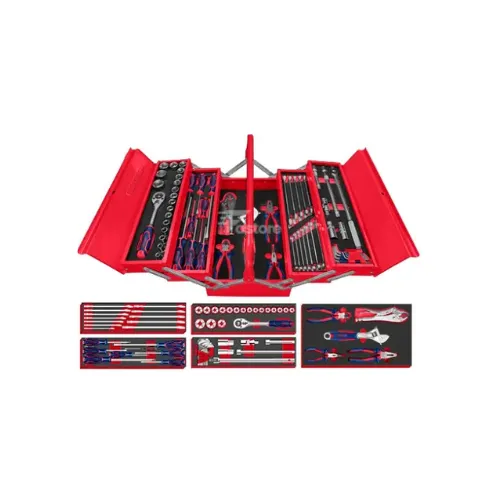 Coffret à outils EMTOP 59 pièces EHTS00591, kit d’outillage polyvalent pour bricolage et réparation – Fastore Madagascar.