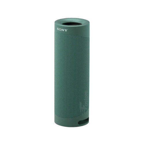 Enceinte portable Sony SRS-XB23BCE Extra Bass, son puissant et basses profondes, résistante à l’eau et à la poussière, idéale pour les activités en extérieur. Disponible à Madagascar sur Fastore.
