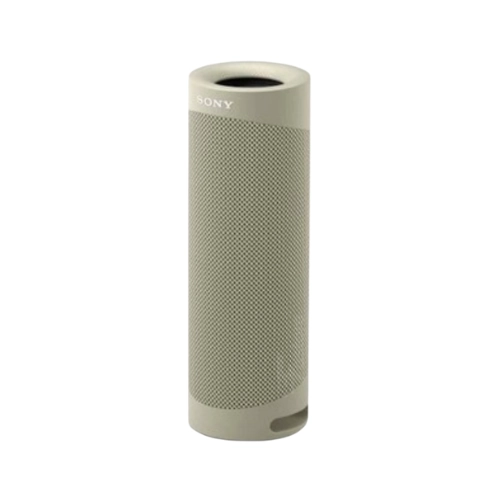 Enceinte portable Sony SRS-XB23CCE Extra Bass, son puissant, basses profondes et résistante à l’eau et à la poussière, idéale pour une écoute en extérieur. Disponible à Madagascar sur Fastore.