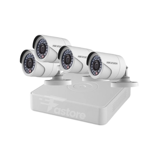 Kit de surveillance HIKVISION DVR 4Ch + 4 caméras Bullet 3.6MM – système de sécurité complet et fiable pour maison et entreprise à Madagascar