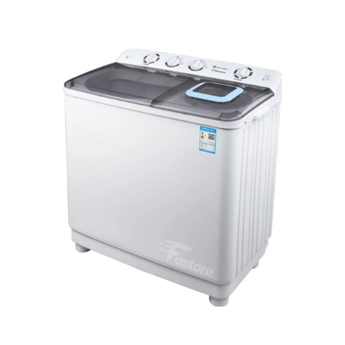 Lave-linge TCL Twin Tub 12kg TCLWT120-2128S, capacité élevée, lavage et séchage efficaces pour grandes familles.