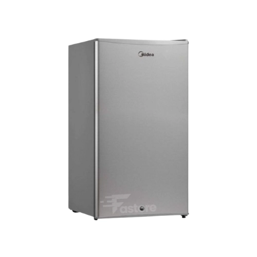 Réfrigérateur Midea 1 porte 86L+ argent HS112L MDRD133FGG31, design moderne et capacité généreuse pour petits espaces.