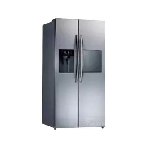 Réfrigérateur side-by-side Midea 502L avec bar HC657WE(N), grande capacité et design moderne.