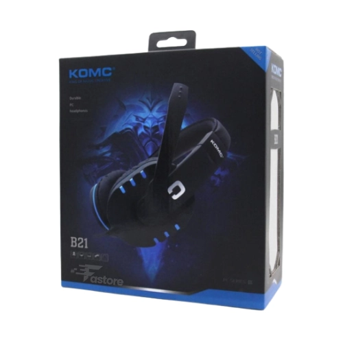 Micro Casque KOMC B21 USB, casque filaire avec microphone pour PC et gaming – Fastore Madagascar.
