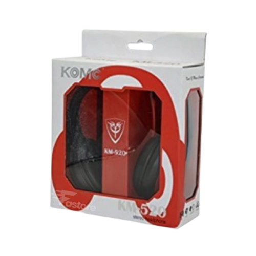 Micro Casque KOMC KM520 avec microphone intégré pour une qualité audio supérieure, idéal pour les appels, les jeux et les conférences en ligne - Fastore Madagascar.