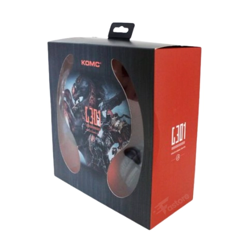 Micro-casque filaire USB KOMC G301 avec son stéréo de qualité, microphone intégré et connexion USB pour une expérience audio claire – Fastore Madagascar.
