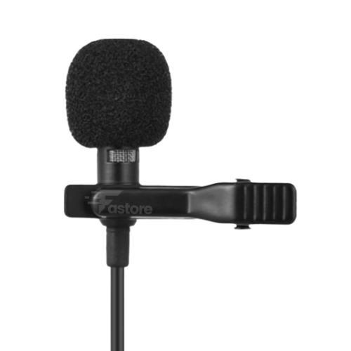 Microphone cravate R955SiE-818 – micro discret pour enregistrement audio clair – idéal pour interviews, vidéos et conférences – disponible sur Fastore Madagascar.
