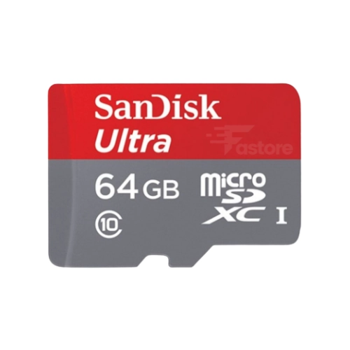 SanDisk Micro-SD 64GB – Carte mémoire haute capacité pour une gestion optimale des fichiers.