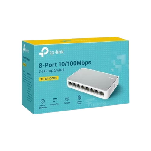 TP-LINK Switch 8-PORT, commutateur Ethernet 8 ports pour réseau local, performance accrue, idéal pour bureaux ou maisons - Fastore Madagascar