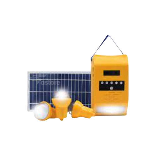 Système d'éclairage solaire Trust TSK-34AT – Kit d'éclairage solaire pour maison, avec panneaux solaires et ampoules LED, idéal pour les zones hors réseau.