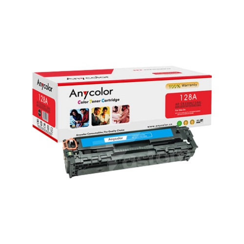 Toner Anycolor compatible HP 128A Cyan pour imprimante laser – Consommable d'impression couleur haute qualité sur Fastore Madagascar