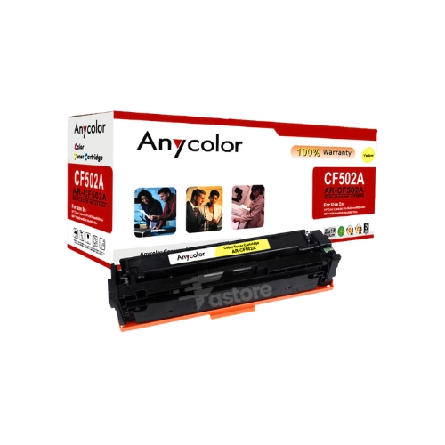 Toner Anycolor HP 202X jaune compatible avec imprimantes HP, toner haute capacité, cartouche jaune pour impression professionnelle, consomable informatique Fastore Madagascar