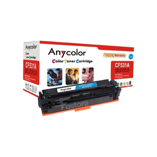 Toner Anycolor compatible pour HP 205A cyan, cartouche couleur cyan de haute qualité pour des impressions précises et éclatantes, consommable informatique Fastore Madagascar