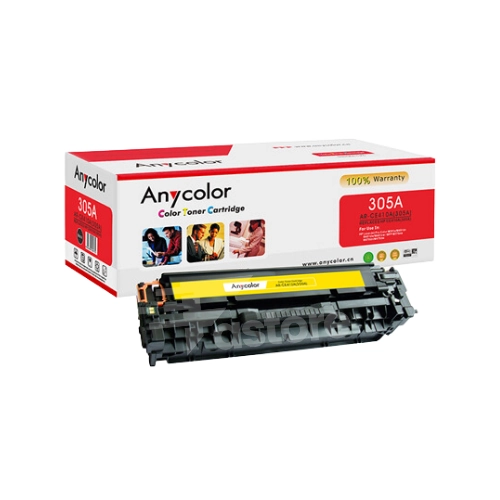 Toner Anycolor compatible pour HP 305A jaune, cartouche de toner couleur jaune de haute qualité pour des impressions colorées vives et nettes, consommable informatique Fastore Madagascar