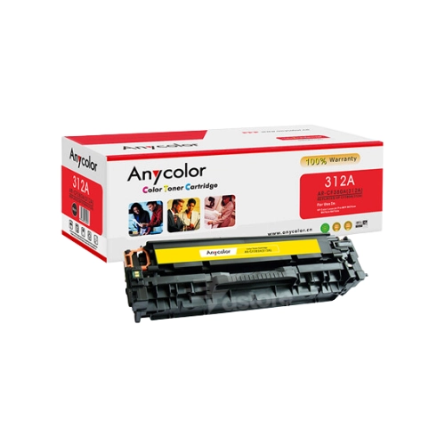Toner Anycolor compatible pour HP 312A jaune, cartouche de toner jaune de haute qualité pour des impressions colorées vibrantes et détaillées, consommable informatique Fastore Madagascar