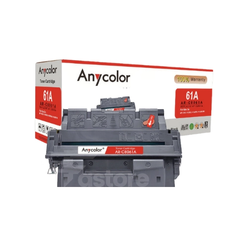 Toner Anycolor compatible HP 61A noir – Cartouche laser haute performance pour imprimantes HP LaserJet.