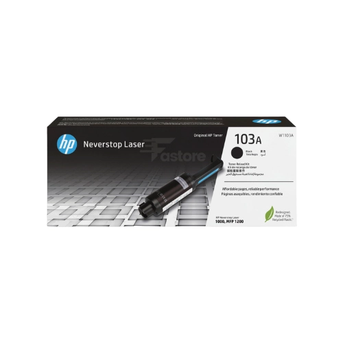 Toner HP 103A noir, cartouche de toner originale pour imprimantes HP LaserJet, impression de haute qualité et fiable.