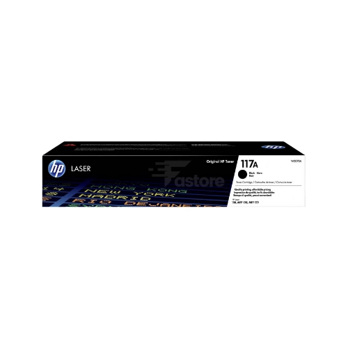 Toner HP 117A noir, cartouche de toner originale HP pour impressions nettes et professionnelles.