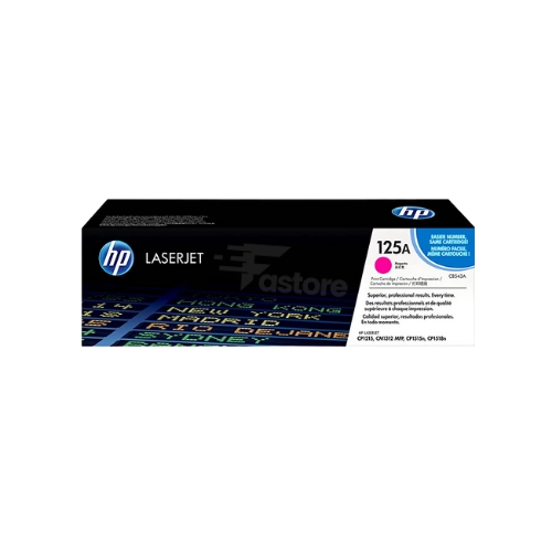 Toner HP 125A Magenta, cartouche de toner originale HP pour des impressions nettes et colorées.