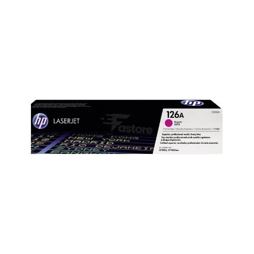 Toner HP 126A Magenta, cartouche de toner HP originale pour des impressions couleur vives.