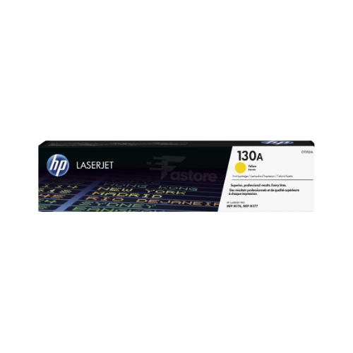 Toner HP 130A Jaune, cartouche de toner HP originale pour des impressions vibrantes et de qualité professionnelle.