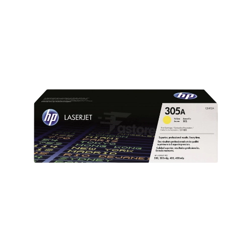 Toner HP 305A jaune compatible avec imprimantes HP, cartouche jaune de haute qualité pour des impressions colorées éclatantes et nettes, consommable informatique Fastore Madagascar