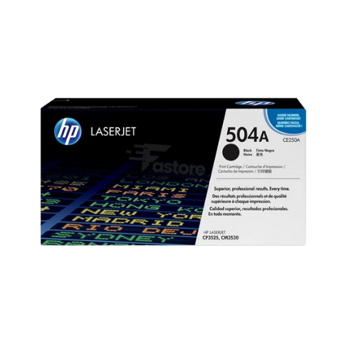 Toner HP 504A Noir, cartouche de toner HP originale pour des impressions nettes et professionnelles.