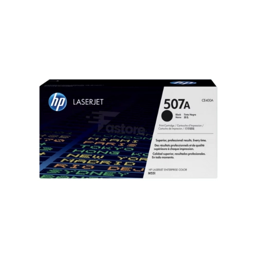 Toner HP 507A Noir, cartouche de toner HP originale pour des impressions de haute qualité en noir et blanc.