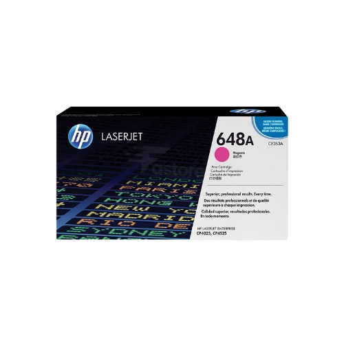 Toner HP 648A Magenta, cartouche de toner HP originale pour des impressions en magenta de haute qualité.