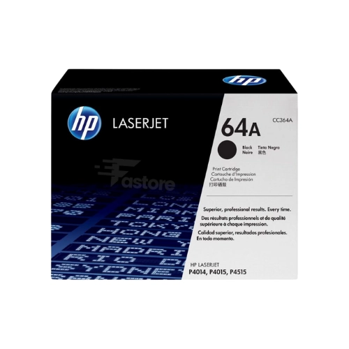 Toner HP 64A Noir, cartouche de toner originale pour imprimantes HP LaserJet, impression professionnelle et fiable.