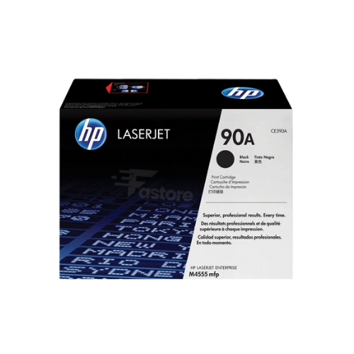 Toner HP 90A noir, cartouche de toner originale haute capacité pour imprimante HP LaserJet, impression professionnelle.