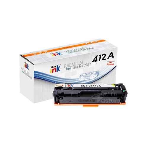 Toner STARINK CF412A jaune pour des impressions nettes et éclatantes.